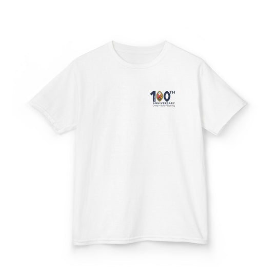 Kids Centennial Unisex Short Sleeve Tee with Blank Back