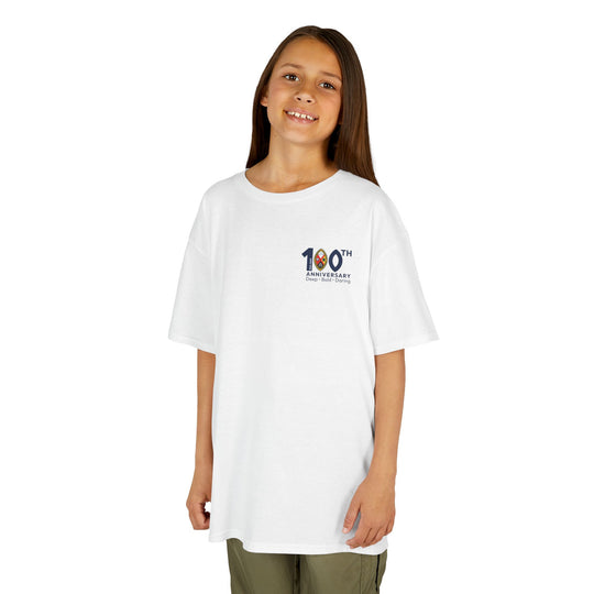 Kids Centennial Unisex Short Sleeve Tee with Blank Back