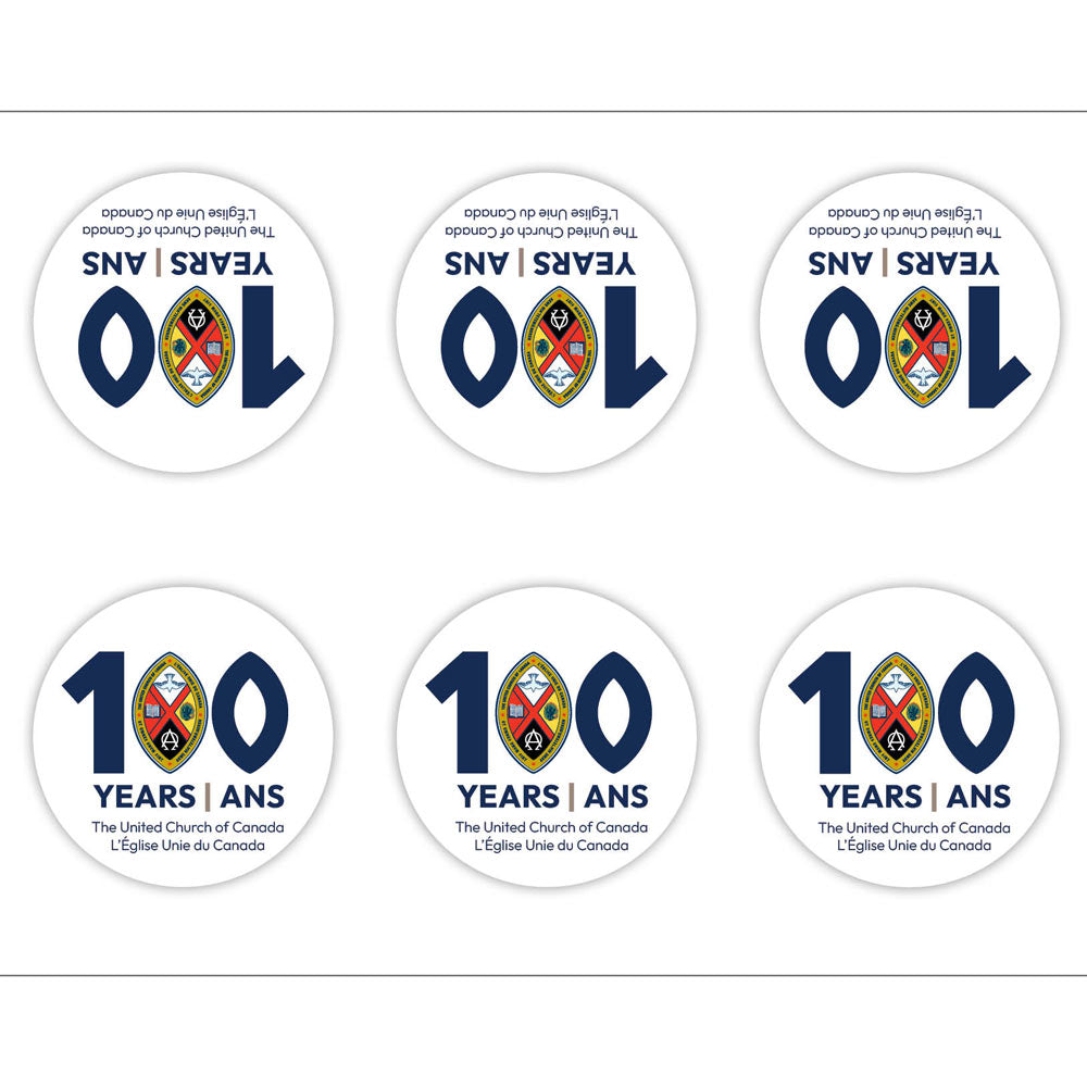 United Church Centennial Decal Sheet