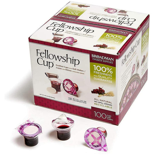 Fellowship Cup: Pre-filled Communion Cups (Box of 100)
