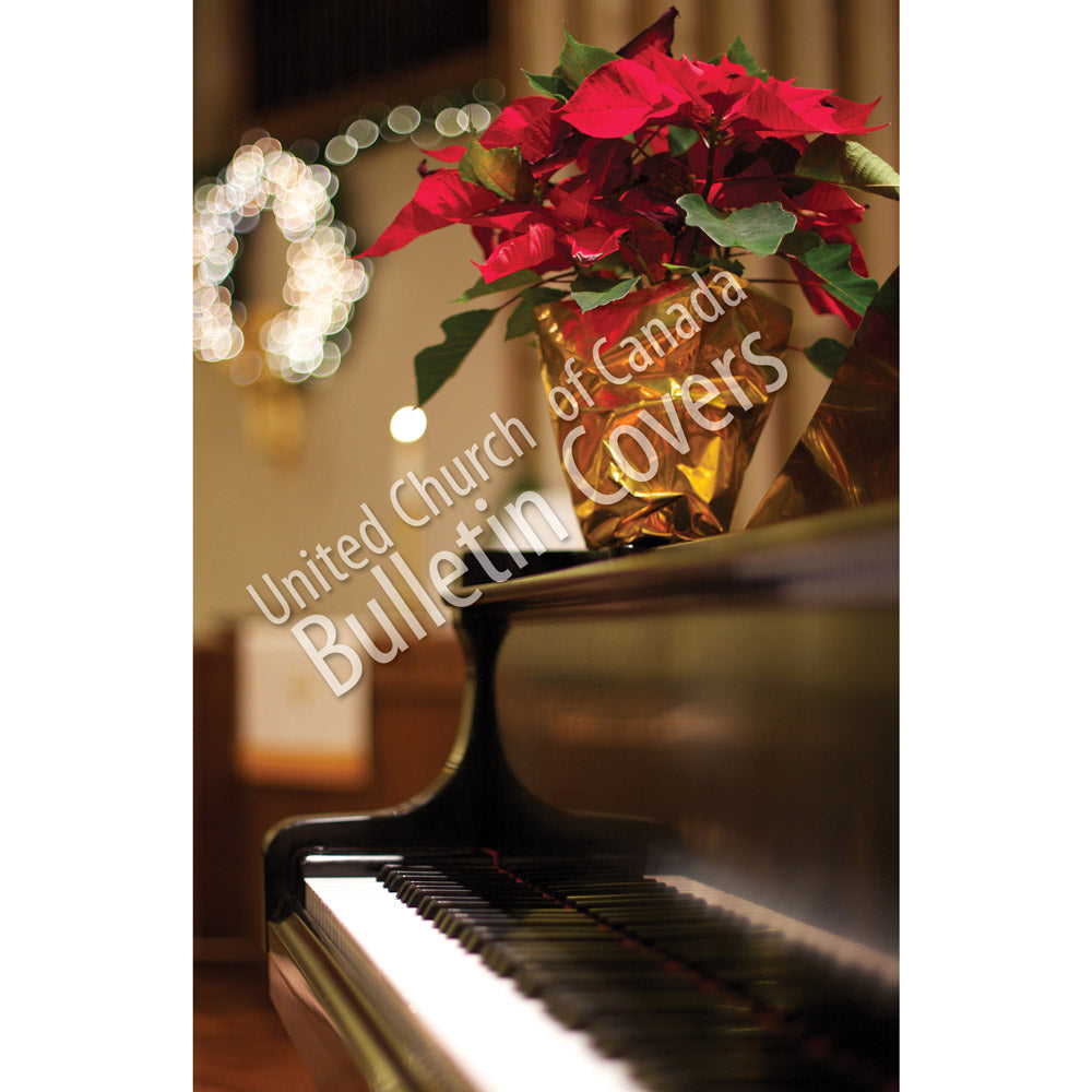 Bulletin: Poinsettia on Piano (Package of 50)