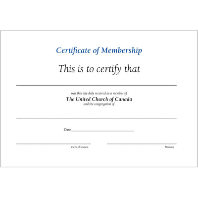 Certificate of Membership #87MF Crest