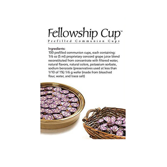 Fellowship Cup Premium: Pre-filled Communion Cups (Box of 100)