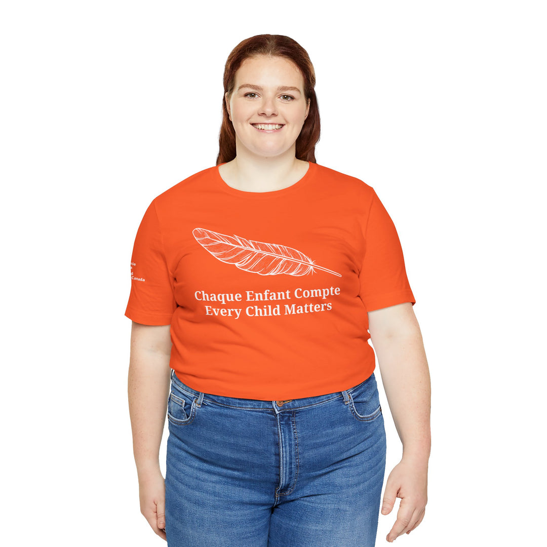 United Church Every Child Matters French/English Unisex Short Sleeve Tee