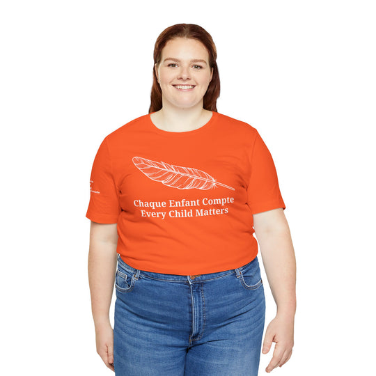 United Church Every Child Matters French/English Unisex Short Sleeve Tee