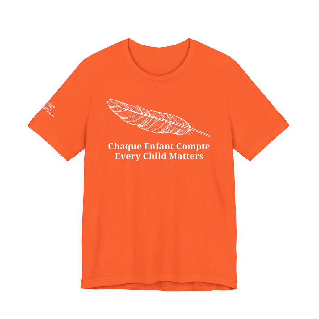 United Church Every Child Matters French/English Unisex Short Sleeve Tee