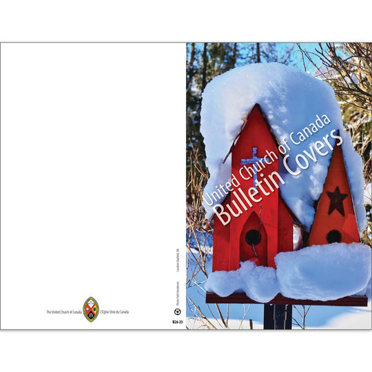 Bulletin: Snowy Birdhouse (Package of 50)