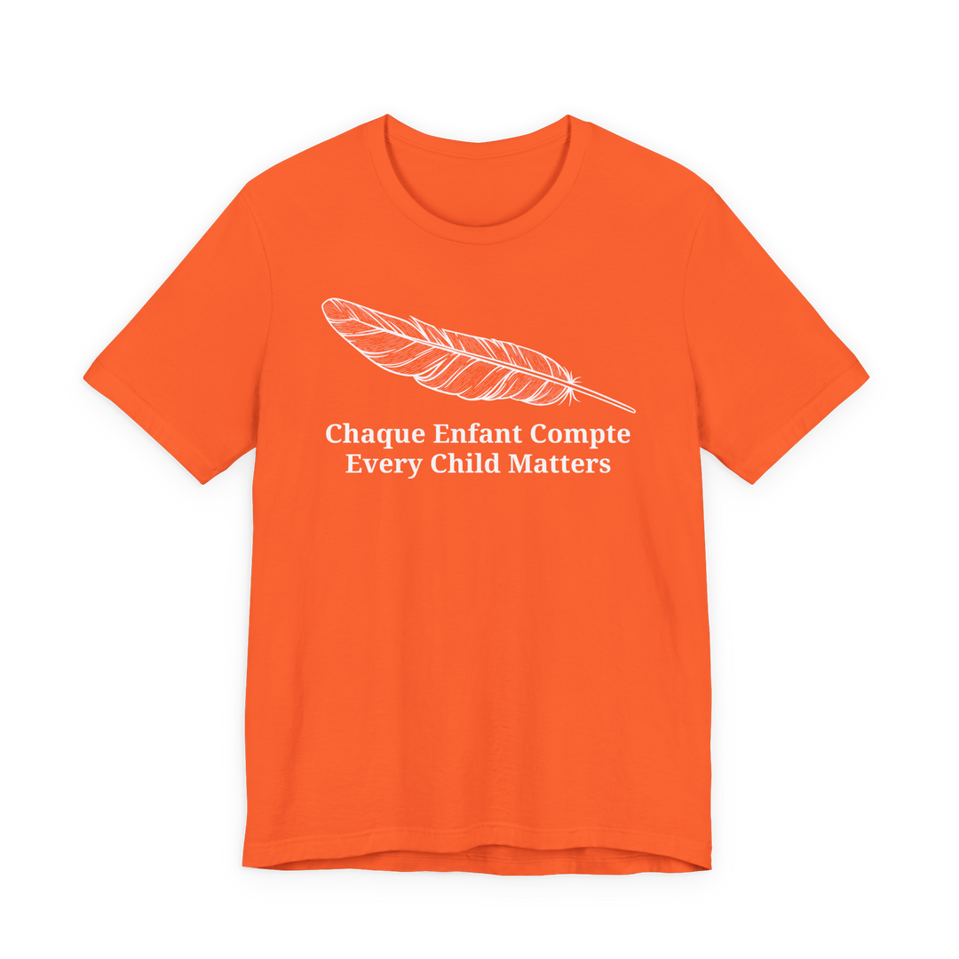Every Child Matters French/English Unisex Short Sleeve Tee