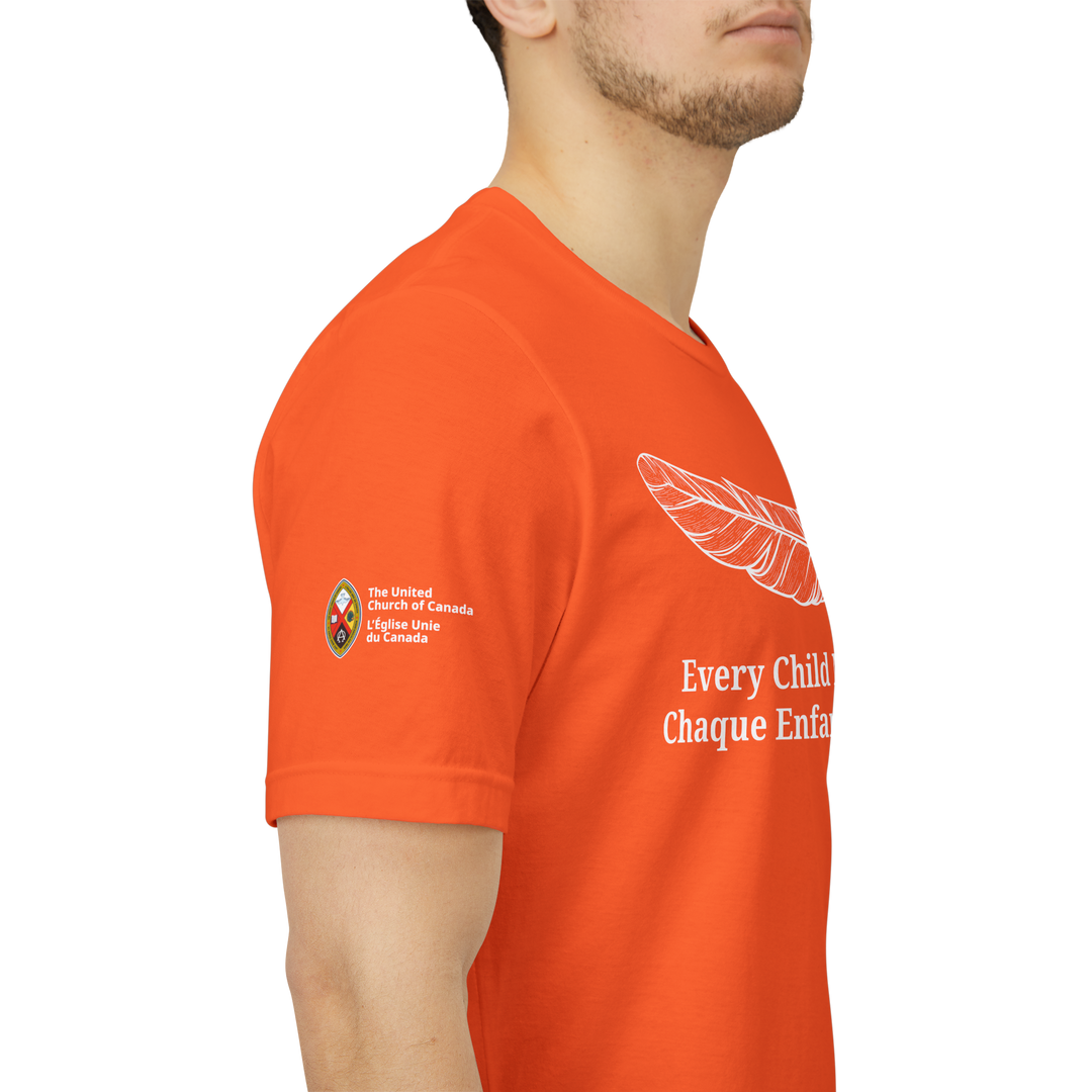 United Church Every Child Matters English/French Unisex Short Sleeve Tee