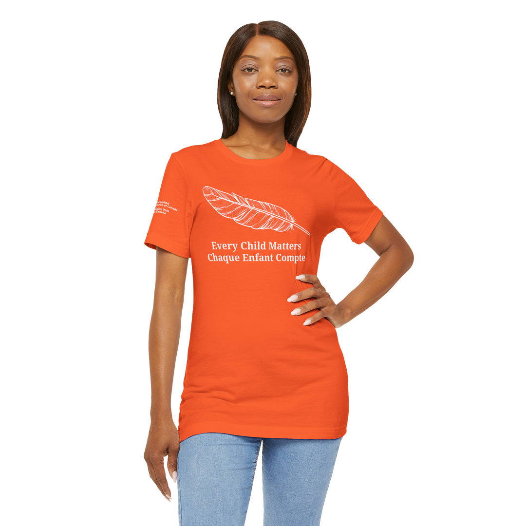 United Church Every Child Matters English/French Unisex Short Sleeve Tee