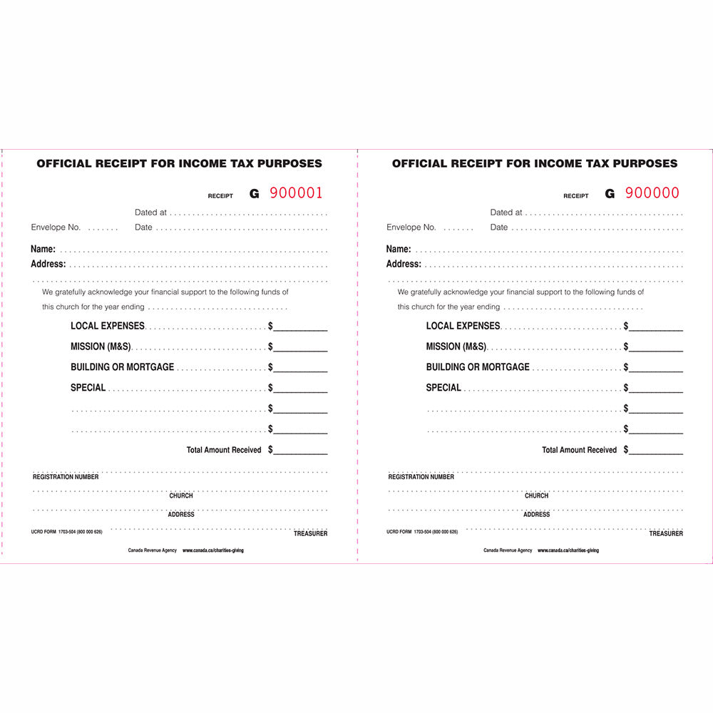 Official Income Tax Receipt Book