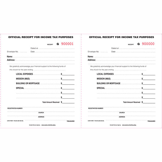 Official Income Tax Receipt Book