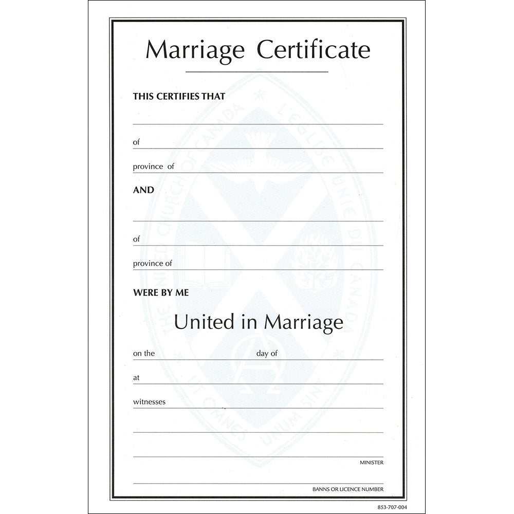 Marriage Certificate