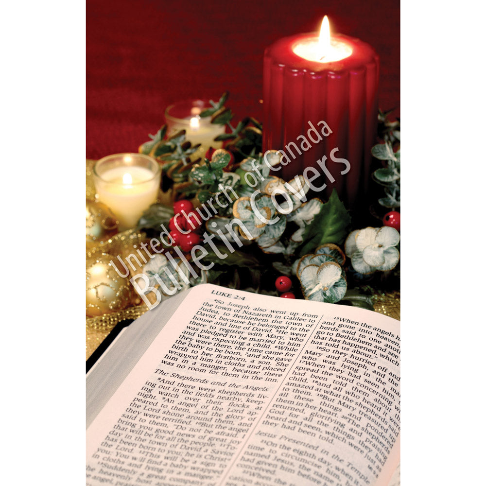 Bulletin: Bible and Candle (Package of 50)