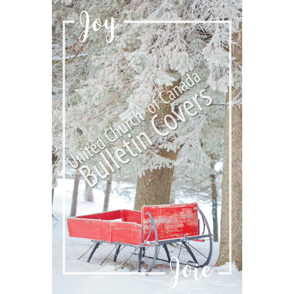 Special Occasion Bulletin: Joy: Red Sleigh (Package of 100)