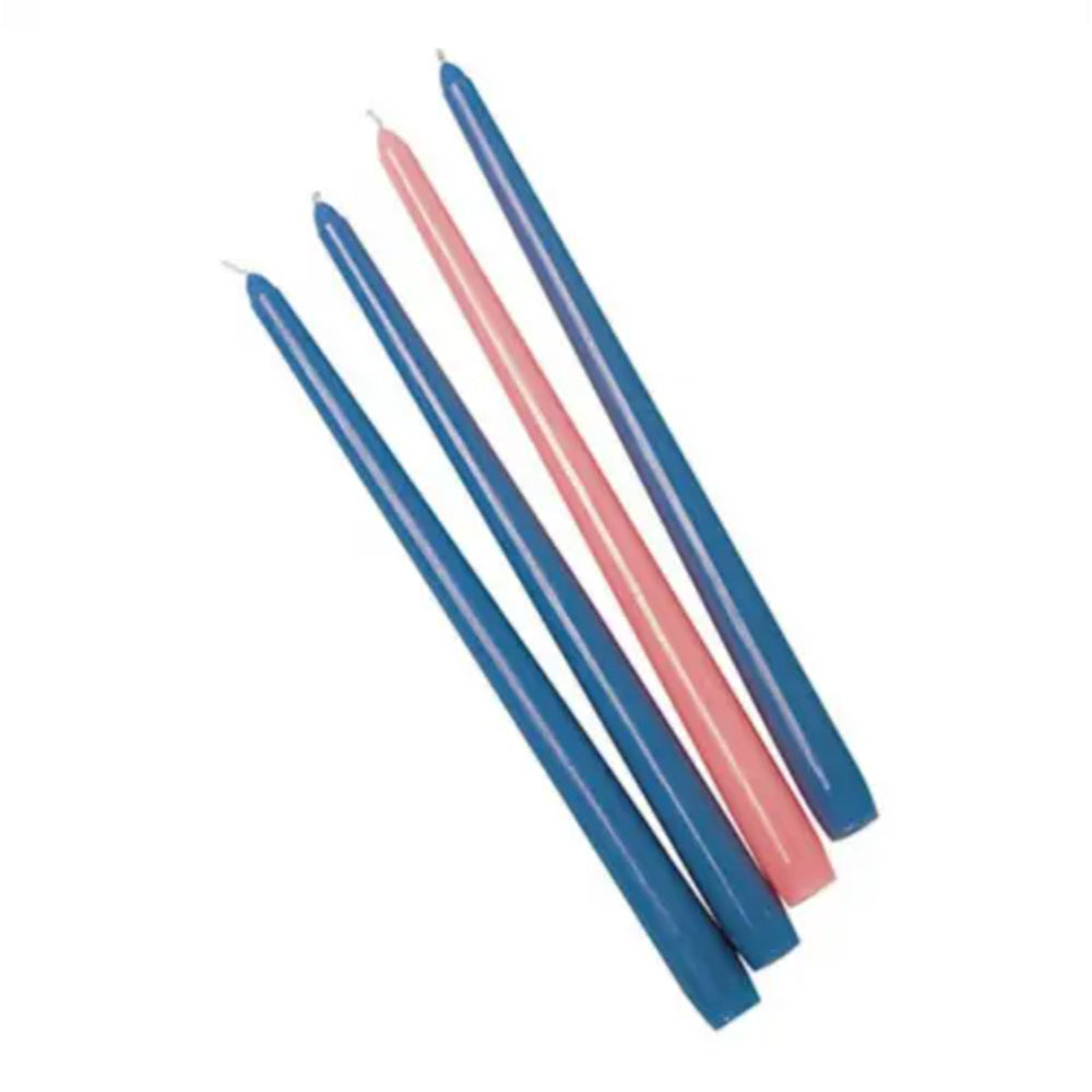Advent Candles, 10 inch long: Set of 4 (3 Blue, 1 Pink)